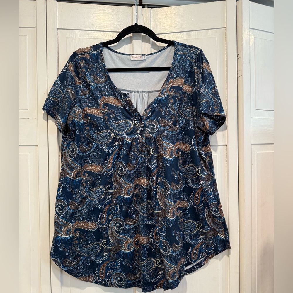 Halife paisley top size‎ XL EUC